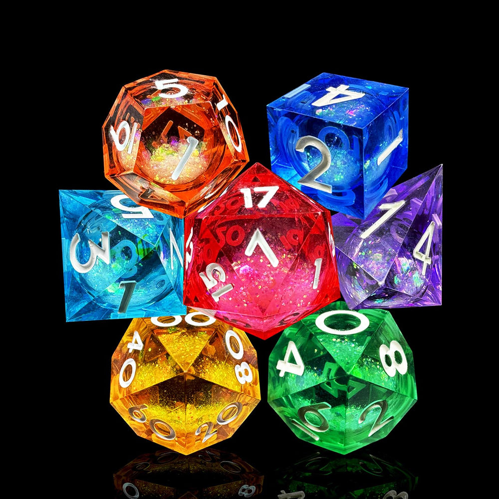 HAOMEJA D4 dice with clear faces aid quick encounter tracking.