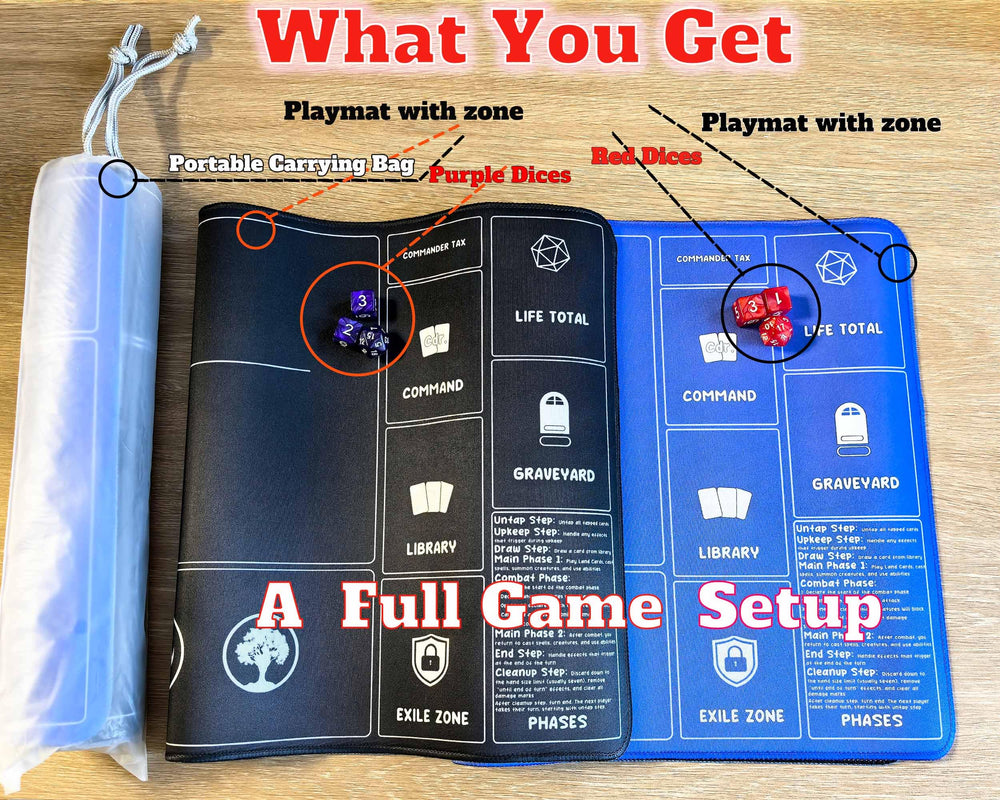 Close-up of zone layouts and HD artwork on HaoSiTeck mats.