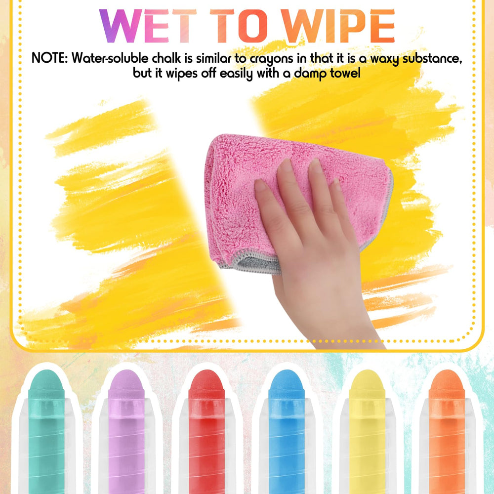 Haoyond sidewalk chalk kit for kids to write on surfaces.