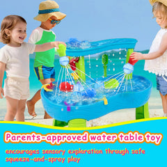 HAPATOYS bath toy with three textured surfaces to support color learning.