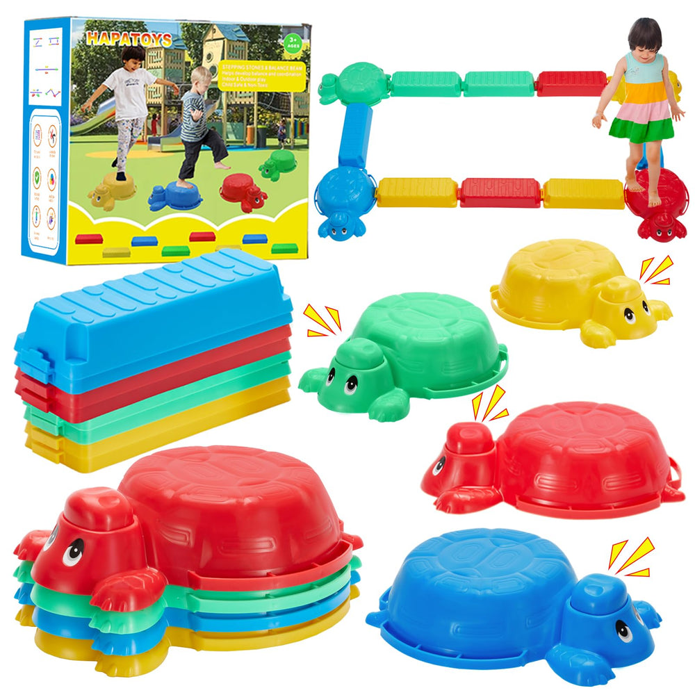 HAPATOYS Balance Beams and Stepping Stones in action to boost kid agility