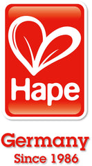 Hape coffee maker with durable wood construction supports long-lasting play.