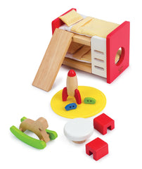 Hape bunk bed in 1:12 dollhouse for cozy pretend sleepovers