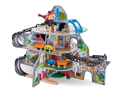 Hape Mountain Mine crane enables dynamic loading with 360-degree rotation for engaging play