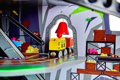 Hape Mountain Mine obstacle bridge encourages balance and planning during play