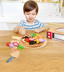 Hape Perfect Pizza Delivery Box doubles as an oven for versatile roleplay deliveries.