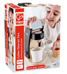 Hape play kitchen accessories coordinate with other wooden sets for cohesive play.