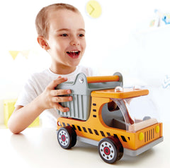 Hape wooden toy features water-based finishes for safe, long-lasting color.