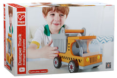 Hape wooden wheels roll smoothly, reducing friction on floors.