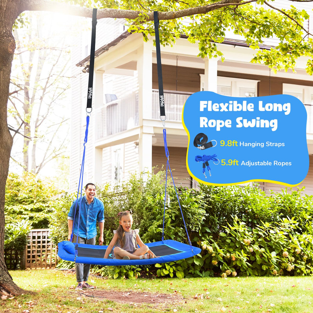 Hapfan galvanized swing tubes ensuring long-lasting outdoor performance.