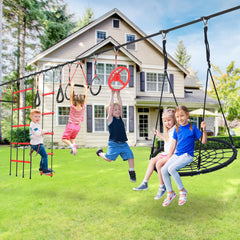 Hapfan gymnastic-rings invite versatile workouts and imaginative play.