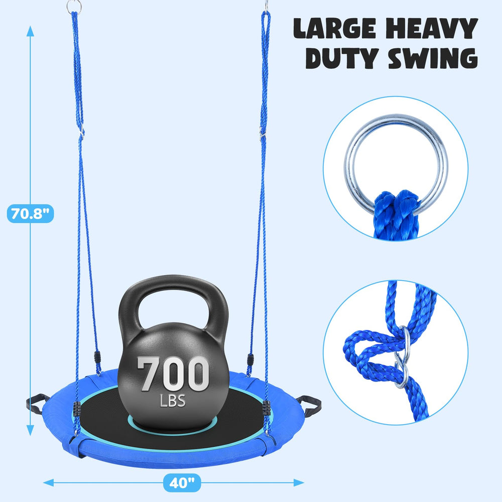 Hapfan nine-point-eight-feet blue hanging straps for adjustable height