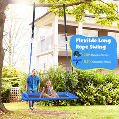 Hapfan textilene fabric swing with UV and water resistance.