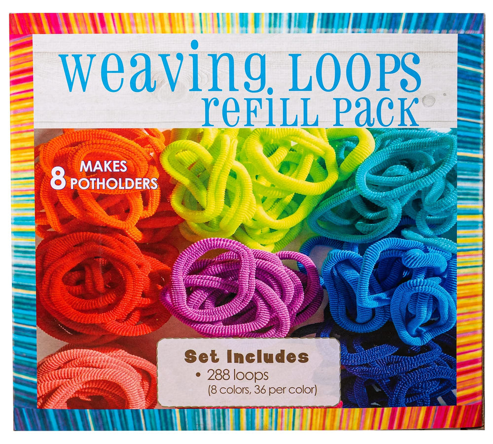 Hapinest bright nylon cotton loops image emphasizes cheerful colors for creative weaving sessions.