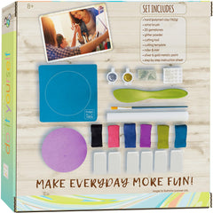 Hapinest clay art kit with seven colors inspires creative jewelry designs