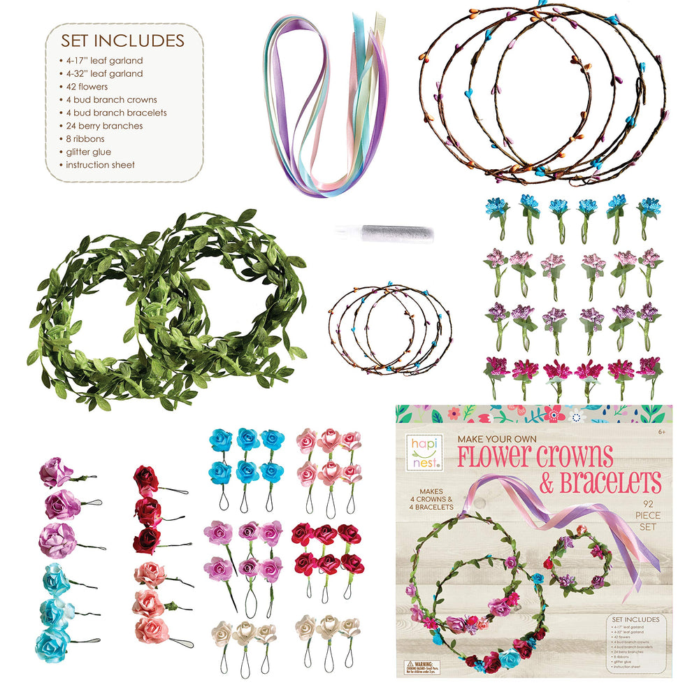 Hapinest four bud-branch crowns inspire colorful headpiece designs