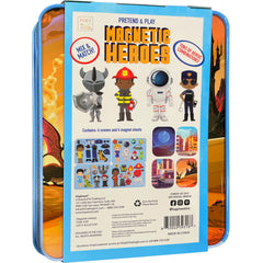 Hapinest Astronaut magnet beside colorful backdrops for space adventures on the go