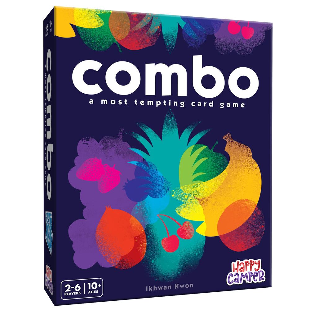 Happy Camper Combo card game cover—vibrant art for family game night.
