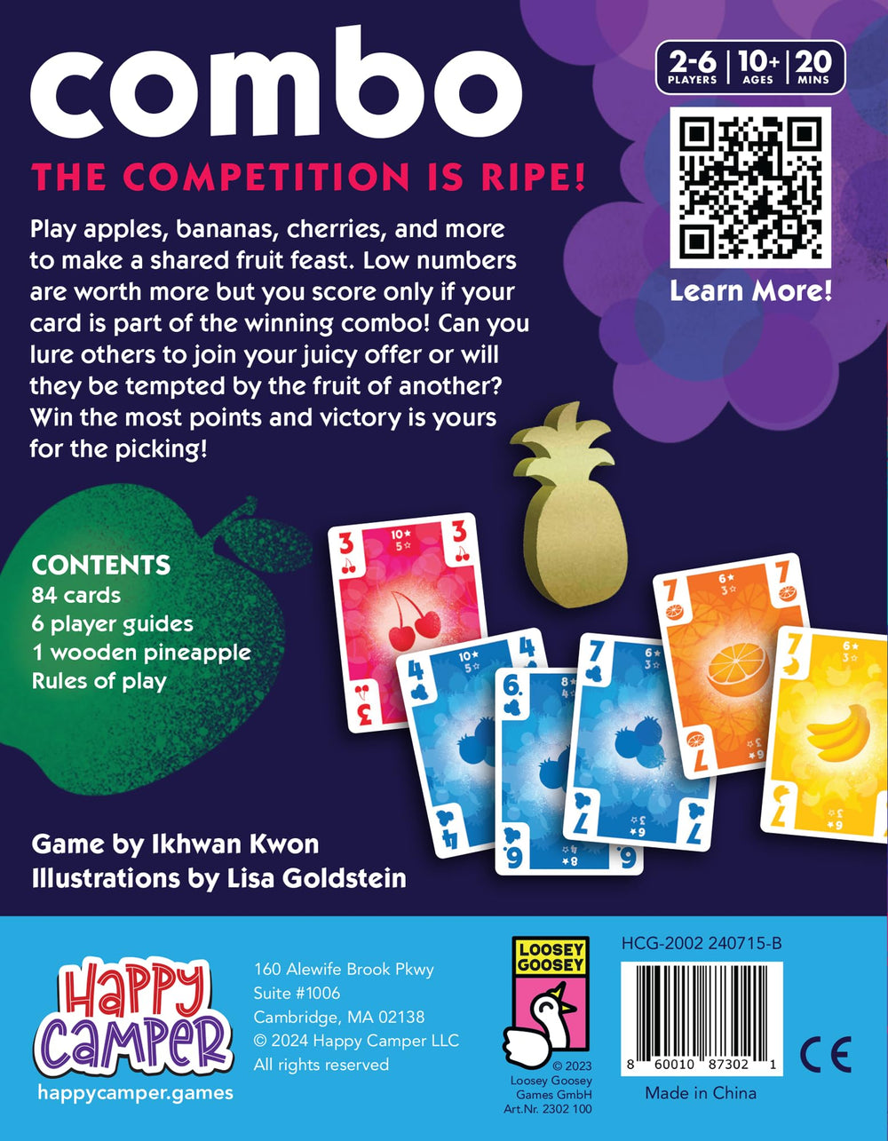 Happy Camper Combo shuffle and deal—captures cards forming a potential winning combo.