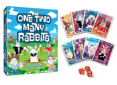 Happy Camper One Two Many Rabbits dice for fast, engaging math-inspired rounds