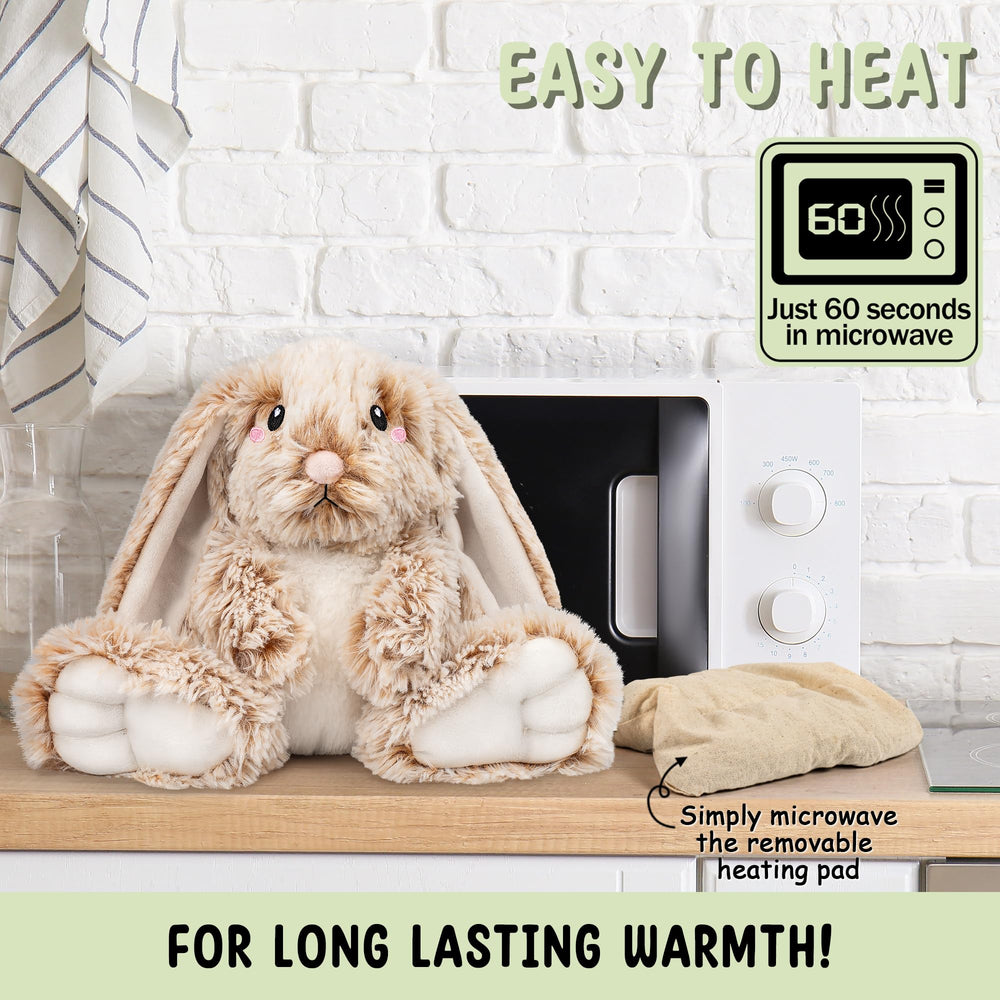 Happy Fuel gift-ready bunny plush with subtle warmth for loved ones