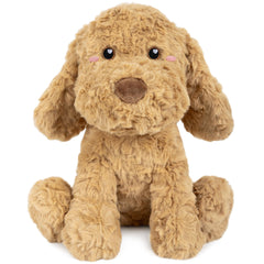 Happy Fuel Goldendoodle plush microwavable for cozy warmth on chilly nights