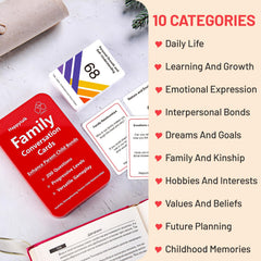 Happytalk Conversation Cards for Kids premium design, gift worthy and stylish.