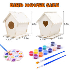 hapray bird house kit brushes: four brushes for smooth application and details