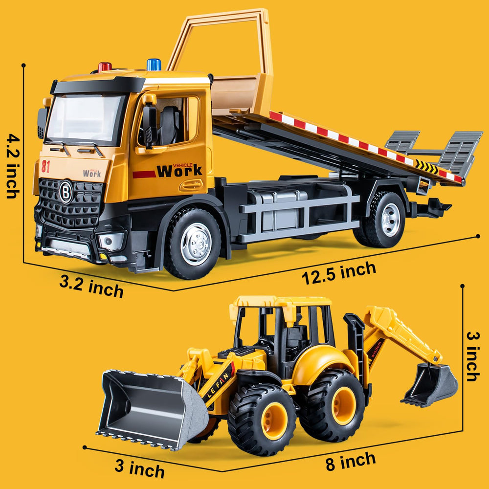 HAPYAD Tow Truck Toy Lights and Sounds for immersive play