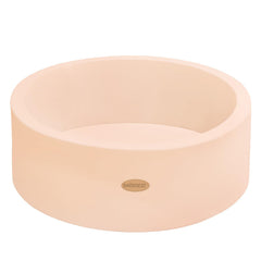 Harbolle baby ball pit beige exterior provides a safe, inviting play space for toddlers.