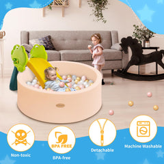 Harbolle ball pit with an easy-clean zipper design for fast maintenance.