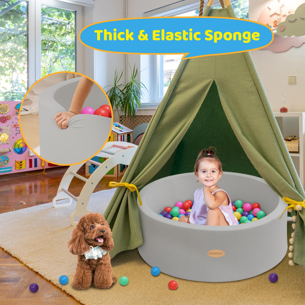 HARBOLLE Memory foam interior provides soft padding for toddlers