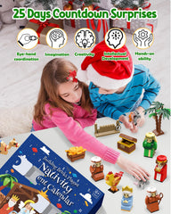 Hardwind Advent Calendar 2025 angels and shepherds scene for imaginative play