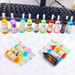 Harewu 1:12 scale wine bottle miniatures for creative toy-room setups