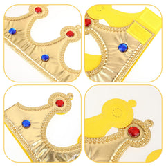 Hariendny Prince Golden King Crown worn during royal pretend play.