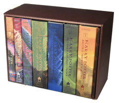 Harry Potter books set shown ready to display on a shelf.