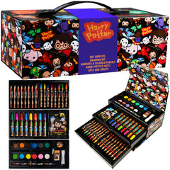 Harry Potter Gifts 130-piece colored pencils kit for creative coloring adventures on the go.