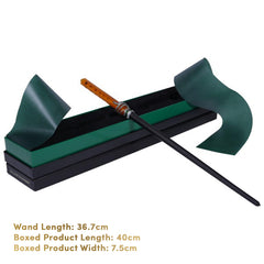 Harry Potter Slytherin wand collectible quality stands proudly on shelves.