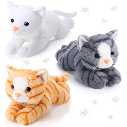 Harrycle cat plush white, a cuddly kid-friendly toy for playtime and comfort.