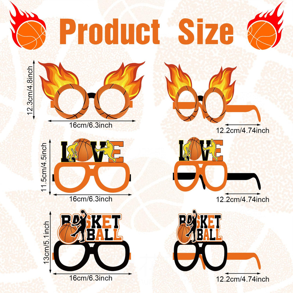Harrycle basketball glasses props with nets and whistles for fun