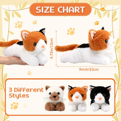 Harrycle black and white cat plush delivers soft, skin-friendly comfort
