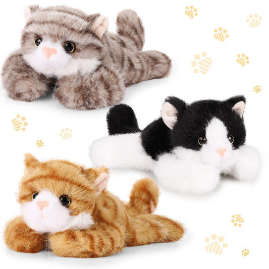 Harrycle cat plush in black color, soft cuddle companion for kids and naps.