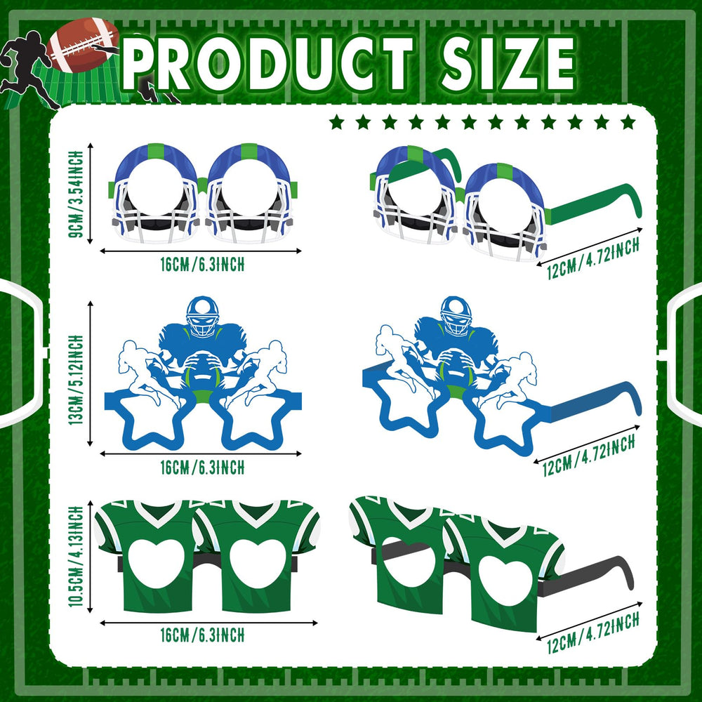 Harrycle helmet and jersey glasses props add authentic game day vibes
