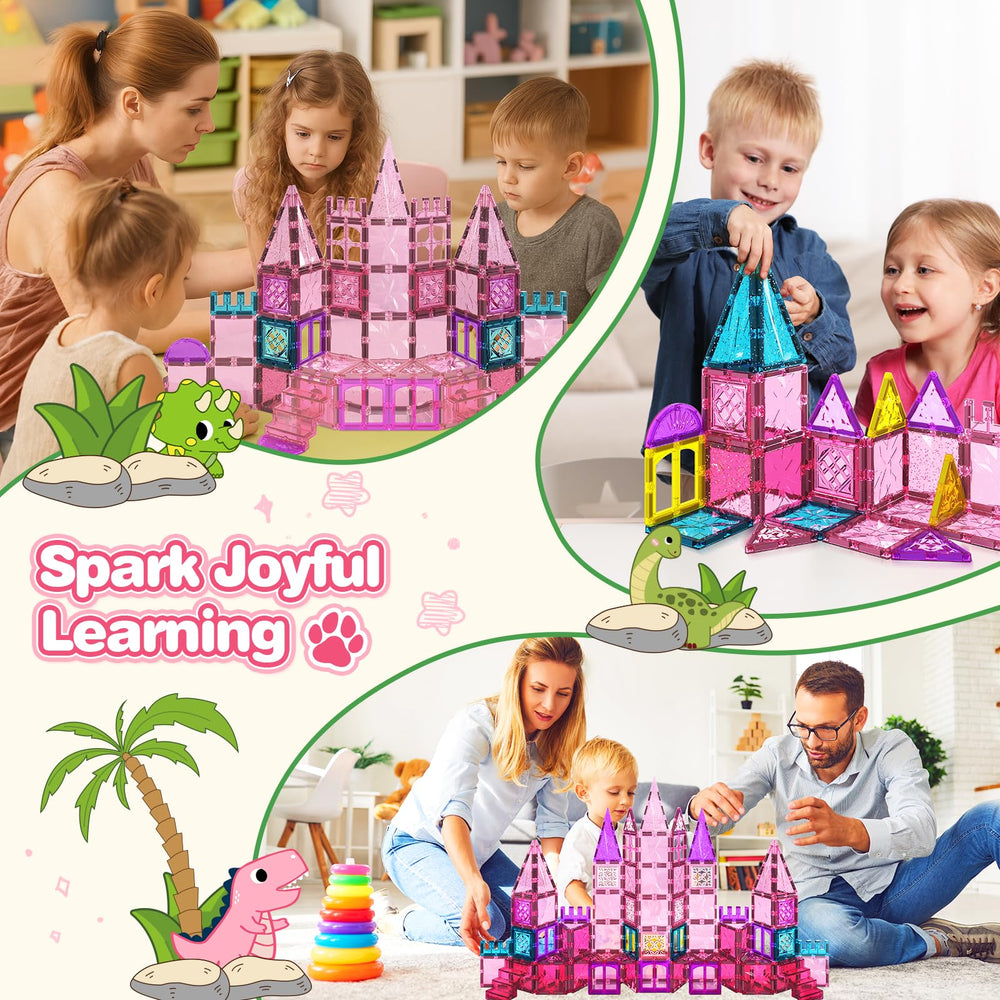 HarworLife kids playing dinosaur kingdom highlighting hours of imaginative play.