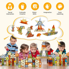 HarworLife magnetic tiles sensory-play options promote open-ended discovery.