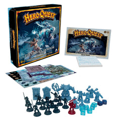 Hasbro Avalon Hill HeroQuest Frozen Horror miniatures showcase monsters ready for battle.