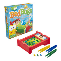 Hasbro Bed Bugs board game box for family game night and quick rounds.