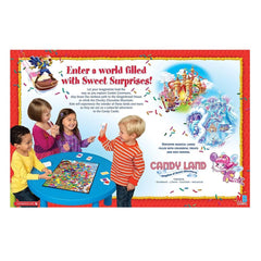 Hasbro Candyland EA game pieces arranged for quick, easy setup.