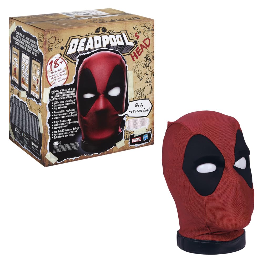 Hasbro Marvel Legends Deadpool’s Head front view, ideal for premium display in your collection.