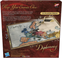 Hasbro Gaming Diplomacy game night setup signals immersive strategic play.